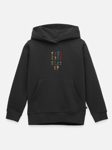 Greek mythology, Greek myth Gods - Kids Premium Organic Hoodie - black