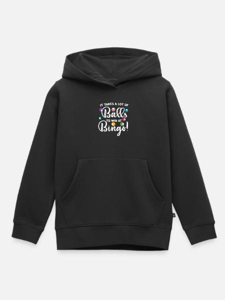 Bingo-Spieler, Bingo, Bingo-Kugeln - Kinder Premium Organic Hoodie - Schwarz