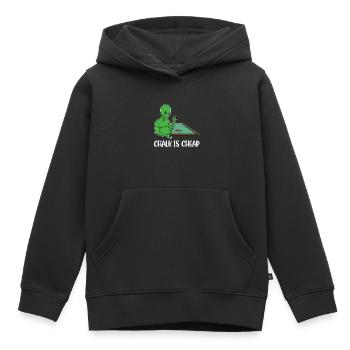 La craie est un cadeau de billard bon marché - Sweat Premium à capuche enfant bio - noir - Devant - AI Model Kid Male (0cm)