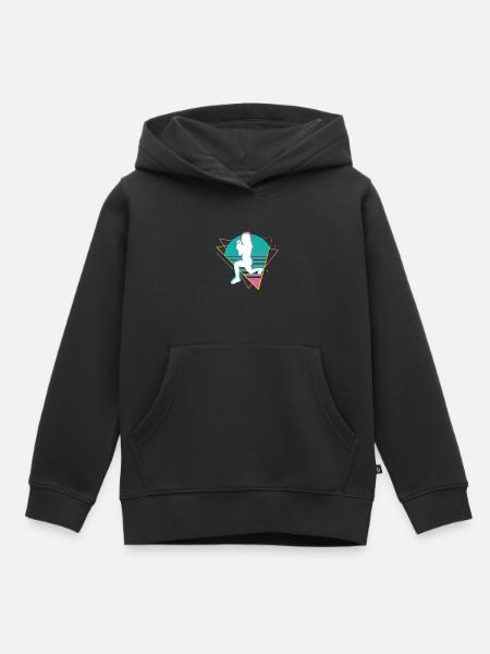 Vaporwave HIIT - Kinder Premium Organic Hoodie - Schwarz