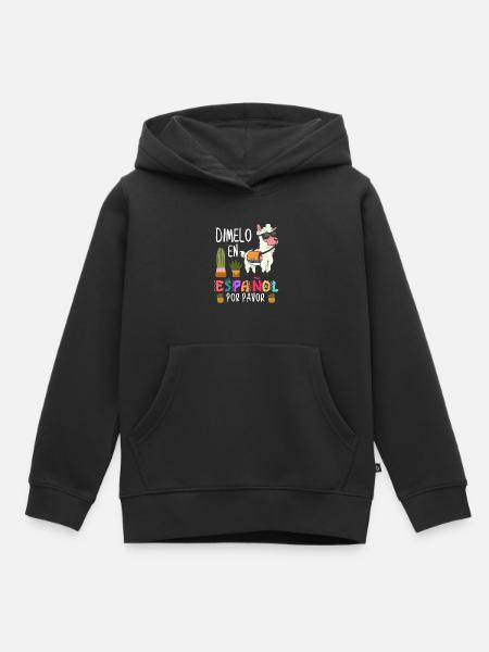 Spanischlehrer, Spanisch Unterrichten - Kinder Premium Organic Hoodie - Schwarz