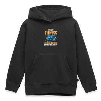 LKW -Fahrer, Trucker, Fahrwagen Fahren - Kinder Premium Organic Hoodie - Schwarz - Vorne - AI Model Kid Male (0cm)