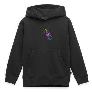 Geiger, Geige, Geige Spielen - Kinder Premium Organic Hoodie - Schwarz - Vorne - AI Model Kid Male (0cm)