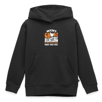 Ghost Hunter, compteur EMF, caméra thermique - Sweat Premium à capuche enfant bio - noir - Devant - AI Model Kid Male (0cm)