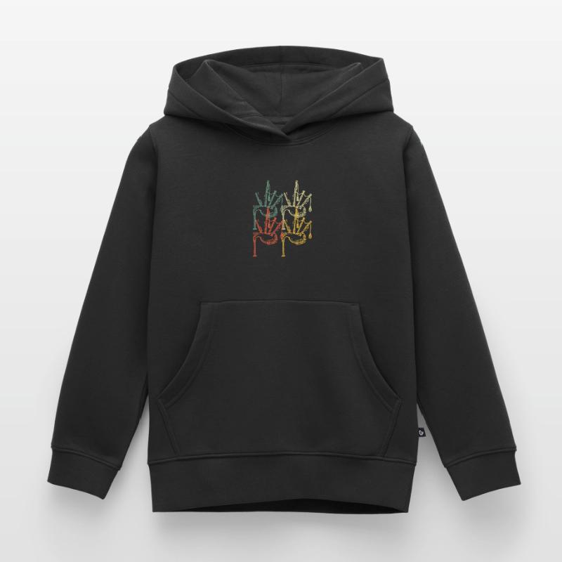 Cornemuse Cornemuse Cornemuse Sweat Premium à capuche enfant bio