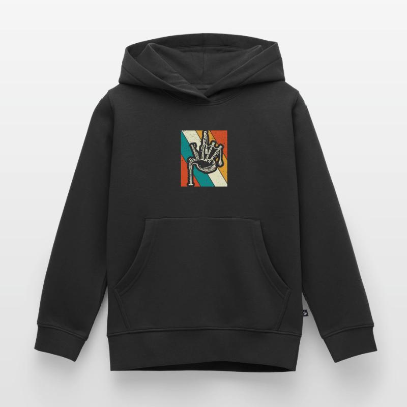 Cornemuse Cornemuse Cornemuse Sweat Premium à capuche enfant bio