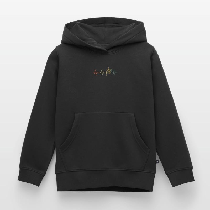 Cornemuse Cornemuse Cornemuse Sweat Premium à capuche enfant bio