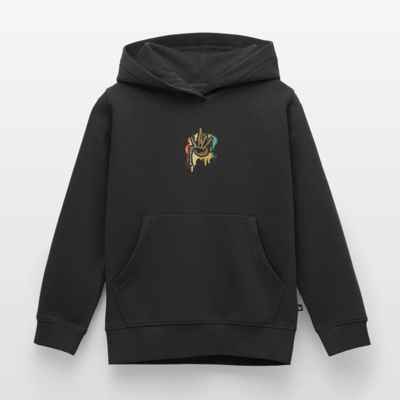 Cornemuse Cornemuse Cornemuse Sweat Premium à capuche enfant bio