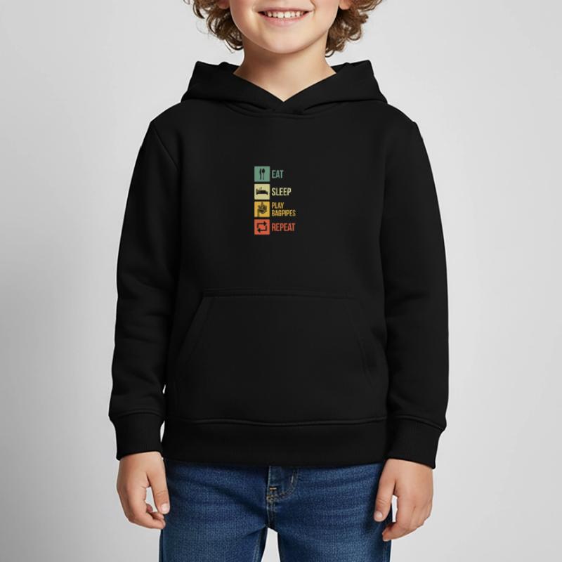 Cornemuse Cornemuse Cornemuse Sweat Premium à capuche enfant bio