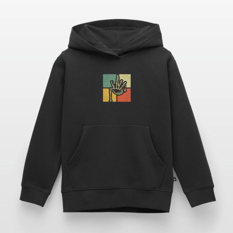 Cornemuse Cornemuse Cornemuse Sweat Premium à capuche enfant bio