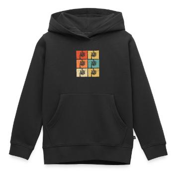 Bagpipes Bagpipes Bagpipe - Kids Premium Organic Hoodie - black - Front - AI Model Kid Male (0cm)