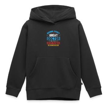 Arzthelferin, Rezeptionisten - Kinder Premium Organic Hoodie - Schwarz - Vorne - AI Model Kid Male (0cm)