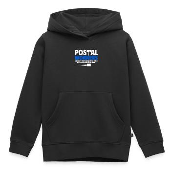 Postarbeiter, Post Mann - Kinder Premium Organic Hoodie - Schwarz - Vorne - AI Model Kid Male (0cm)