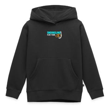 Snorkeling, snorkeling, diving, underwater - Kids Premium Organic Hoodie - black - Front - AI Model Kid Male (0cm)