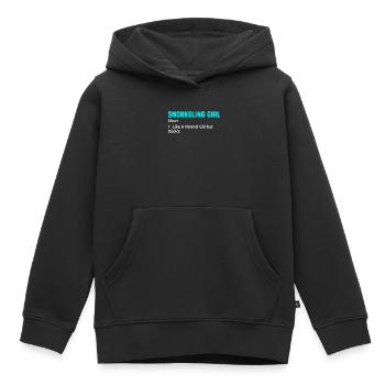 Snorkeling, snorkeling, diving, underwater - Kids Premium Organic Hoodie - black - Front - AI Model Kid Male (0cm)