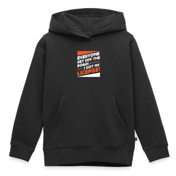 Neuer Führerschein - Kinder Premium Organic Hoodie - Schwarz - Vorne - AI Model Kid Male (0cm)