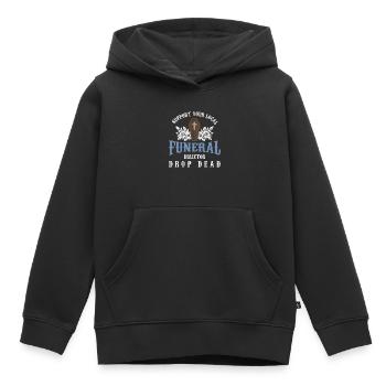 Funeral Directors - Kids Premium Organic Hoodie - black - Front - AI Model Kid Male (0cm)