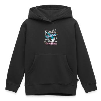Agents de bord, pour les agents de bord, agents de bord - Sweat Premium à capuche enfant bio - noir - Devant - AI Model Kid Male (0cm)