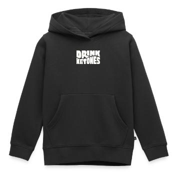 Régime Keto, régime sans glucides, céto - Sweat Premium à capuche enfant bio - noir - Devant - AI Model Kid Male (0cm)