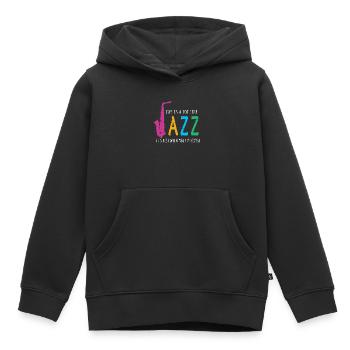 Jazz Music - Jazz Musicians - Kids Premium Organic Hoodie - black - Front - AI Model Kid Male (0cm)