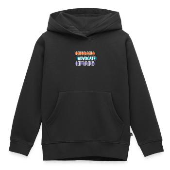 Éducation spécialisée, Éducation spécialisée - Sweat Premium à capuche enfant bio - noir - Devant - AI Model Kid Male (0cm)
