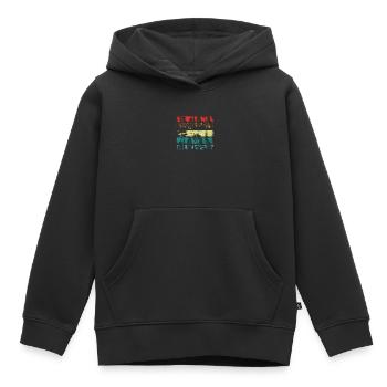 Forest Outdoor Camper Wild - Nature - Sweat Premium à capuche enfant bio - noir - Devant - AI Model Kid Male (0cm)