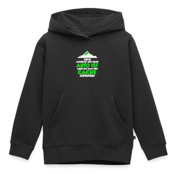 Geocaching Shirt Geocacher Gps Geocache Geschenk - Kinder Premium Organic Hoodie - Schwarz - Vorne - AI Model Kid Male (0cm)