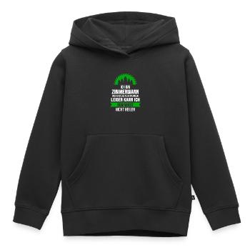 Zimmermann Zimmerer Zimmerei Spruch Geschenk - Kinder Premium Organic Hoodie - Schwarz - Vorne - AI Model Kid Male (0cm)