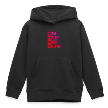 Bobsport Zweierbob Bob Bob fahren Bobbahn - Kinder Premium Organic Hoodie - Schwarz - Vorne - AI Model Kid Male (0cm)