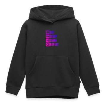 Herren Damen Slopestyle Ski Jumping Ski Freestyle - Kinder Premium Organic Hoodie - Schwarz - Vorne - AI Model Kid Male (0cm)