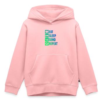 Ski Jumping Ski Freestyle Slopestyle Damen - Kinder Premium Organic Hoodie - Rosa - Vorne - AI Model Kid Female (0cm)