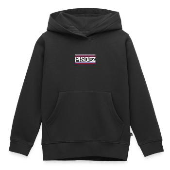 PISDEZ - Pisdetz - Chemise Pizdez пиздец Russie - Sweat Premium à capuche enfant bio - noir - Devant - AI Model Kid Male (0cm)