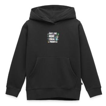 Juste un poisson d’eau salée d’aquarium de corail de plus - Sweat Premium à capuche enfant bio - noir - Devant - AI Model Kid Male (0cm)