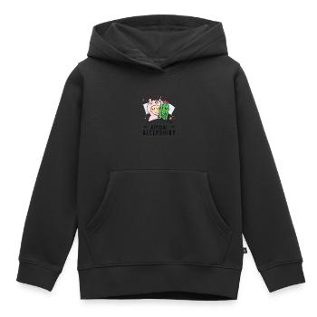 Offizielles Schlafanzug, Einhorn, Umarmungen, - Kinder Premium Organic Hoodie - Schwarz - Vorne - AI Model Kid Male (0cm)