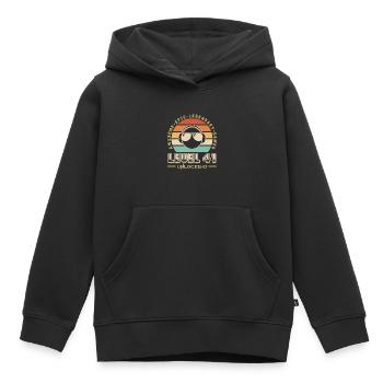 Level 41 - Kids Premium Organic Hoodie - black - Front - AI Model Kid Male (0cm)