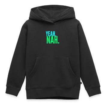 ja nein, Teenager Meme, sarkastisches Zitat - Kinder Premium Organic Hoodie - Schwarz - Vorne - AI Model Kid Male (0cm)