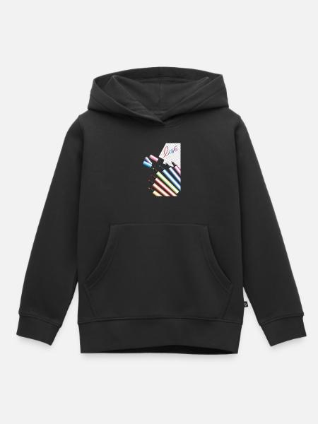 geschriebene Liebe - Kinder Premium Organic Hoodie - Schwarz