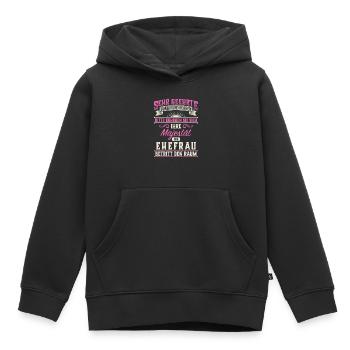 Majestät Ehefrau Ehe verheiratet Ehebund Geschenk - Kinder Premium Organic Hoodie - Schwarz - Vorne - AI Model Kid Male (0cm)