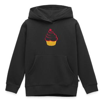 cupcake - Kinder Premium Organic Hoodie - Schwarz - Vorne - AI Model Kid Male (0cm)