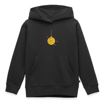 Disco ball gift idea music disco shine dance - Kids Premium Organic Hoodie - black - Front - AI Model Kid Male (0cm)