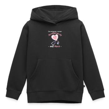 Arzthelferin Krankenpflegerin Pflegefachkraft Herz - Kinder Premium Organic Hoodie - Schwarz - Vorne - AI Model Kid Male (0cm)