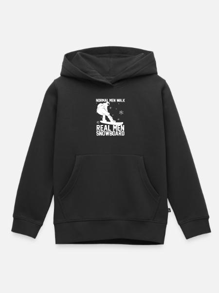 Gaver til menn | Snowboard snowboardsport - Hettegenser Premium barn økologisk - svart