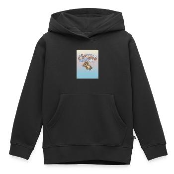 Bébé - Sweat Premium à capuche enfant bio - noir - Devant - AI Model Kid Male (0cm)