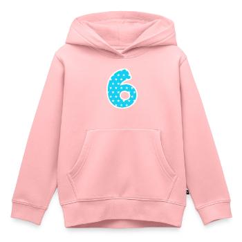 6 - Kids Premium Organic Hoodie - rose - Front - AI Model Kid Female (0cm)