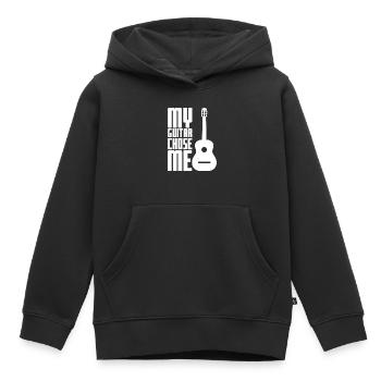 Gitarre witziger Spruch - Kinder Premium Organic Hoodie - Schwarz - Vorne - AI Model Kid Male (0cm)