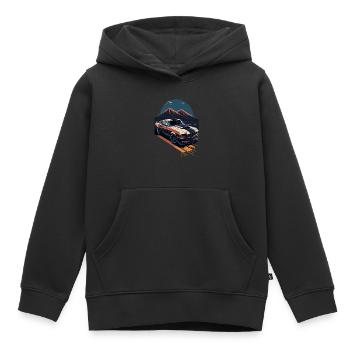 Muscle Car Power - Kinder Premium Organic Hoodie - Schwarz - Vorne - AI Model Kid Male (0cm)