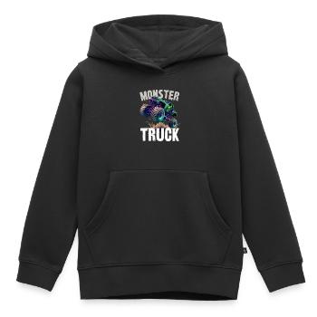 Monstertruck - Kinder Premium Organic Hoodie - Schwarz - Vorne - AI Model Kid Male (0cm)