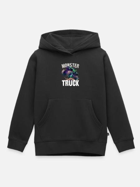 Monstertruck - Kinder Premium Organic Hoodie - Schwarz