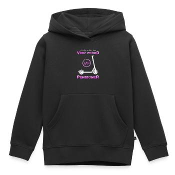Rentnerin Rentner - Kinder Premium Organic Hoodie - Schwarz - Vorne - AI Model Kid Male (0cm)
