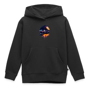 Klassischer Sportwagen - Kinder Premium Organic Hoodie - Schwarz - Vorne - AI Model Kid Male (0cm)